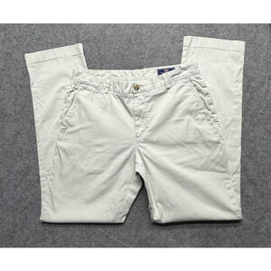 Vineyard Vines Breaker Pant Mens 33x32 Khaki Chino Stretch Casual Pants Preppy